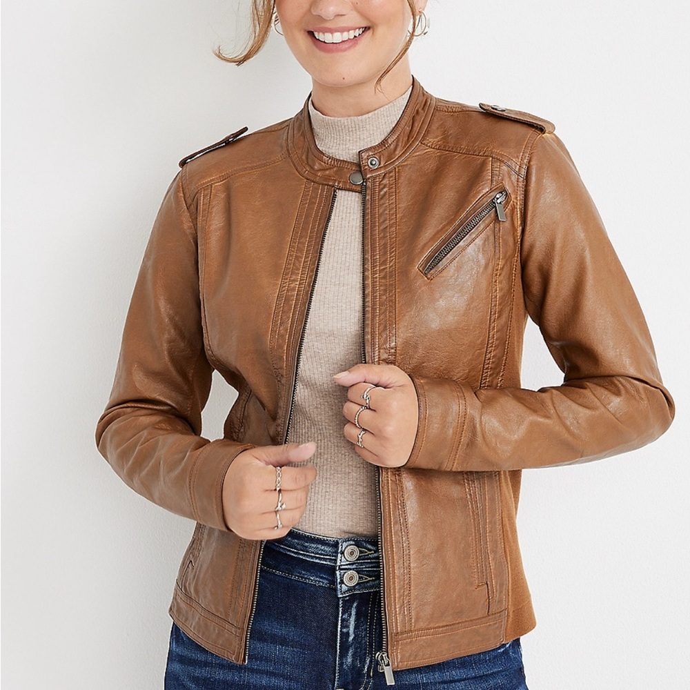 Maurices Brown Leather Jacket
